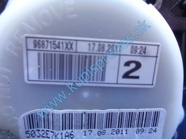 ľavý zadný pás na citroen c4 B7, 96871541